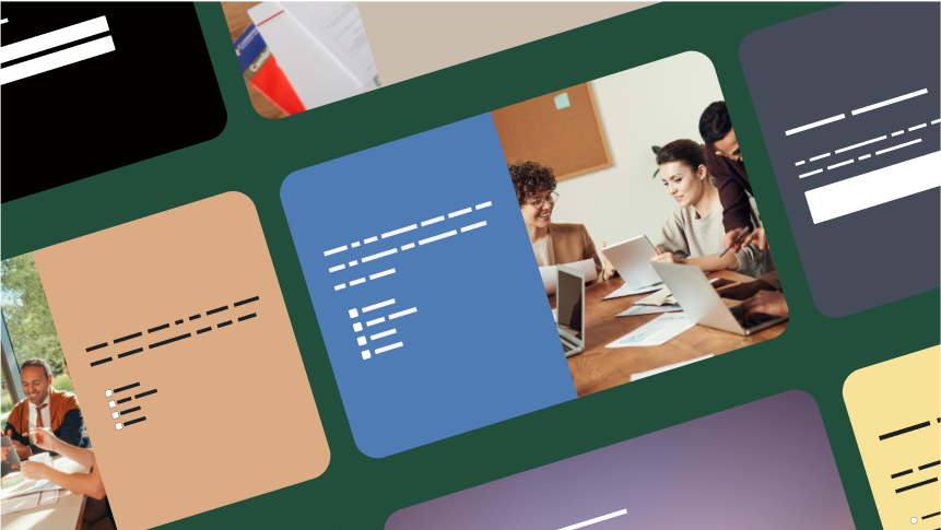 survey templates showing group collaborating at a table