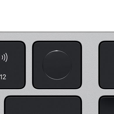 Krupni prikaz Touch ID-a na tipkovnici Magic Keyboard