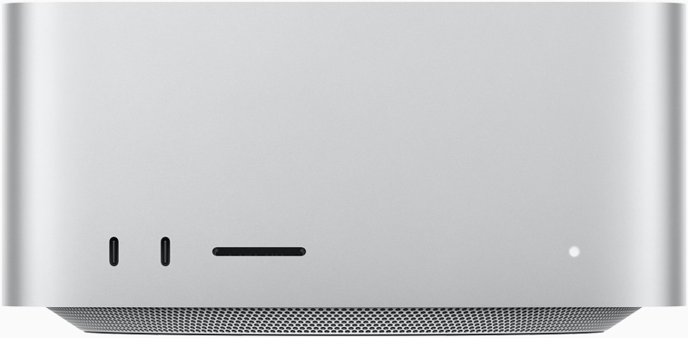 Mac Studio s prednje strane