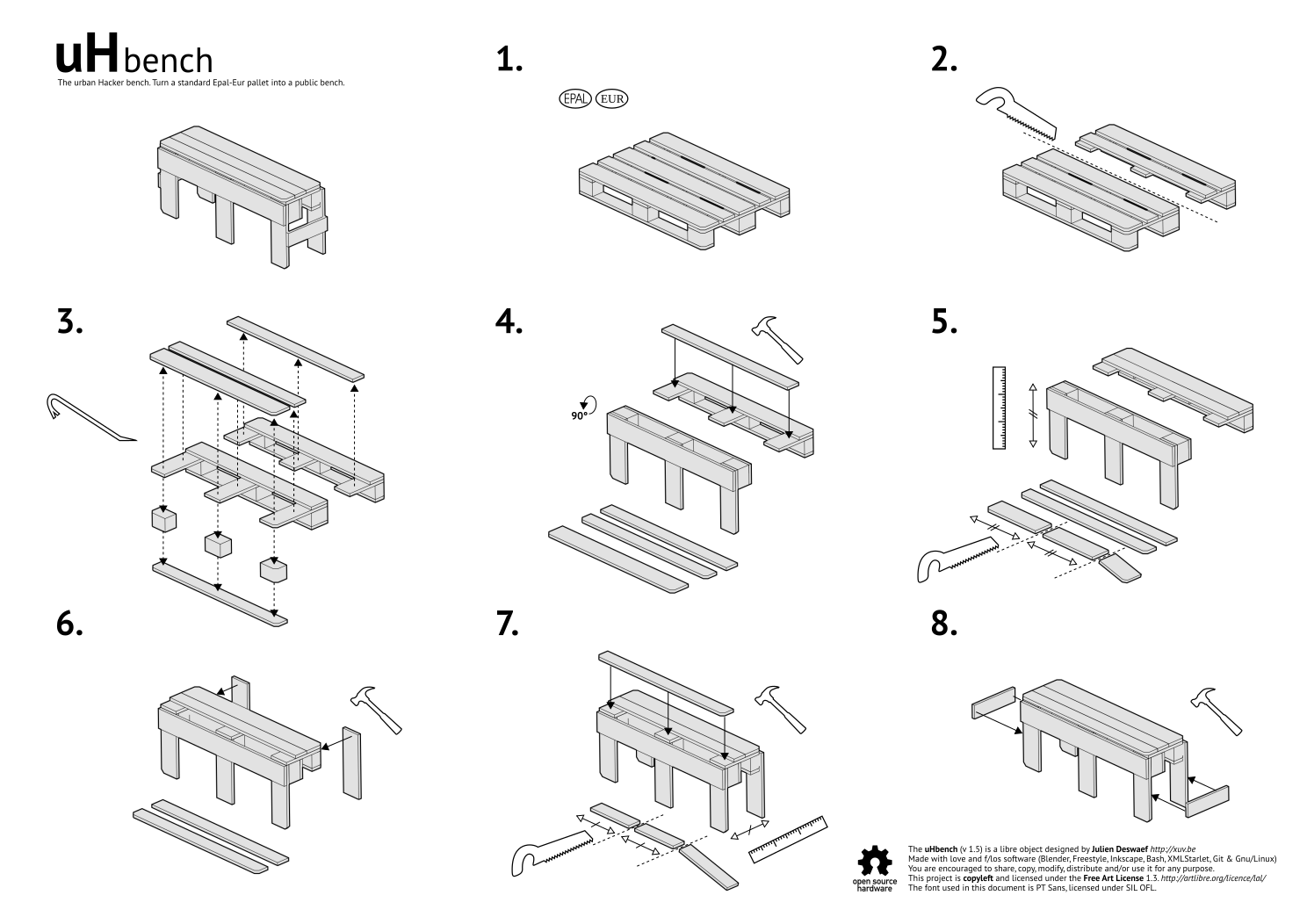 uH bench – open source public bench